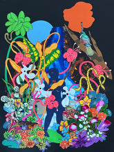 Load image into Gallery viewer, lanorAlleyen-MoonlightBlue-NightSwim_AttheWaterfall_-TourneI_Gallery