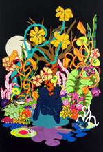 Load image into Gallery viewer, Llanor_Alleyne_-_Tourne_Gallery-Moonlight_Blue_Among_the_Hibiscus