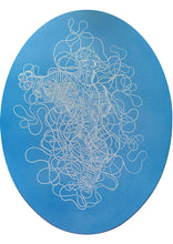Load image into Gallery viewer, MadalenaNegrone-EntangledOvalLightBlue-TourneGallery