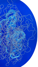 Load image into Gallery viewer, MadalenaNegrone-EntangledOvalBlue3-TourneGallery