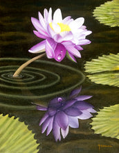 Load image into Gallery viewer, Tourne Gallery- Juan Bernal -Purple Waterlily