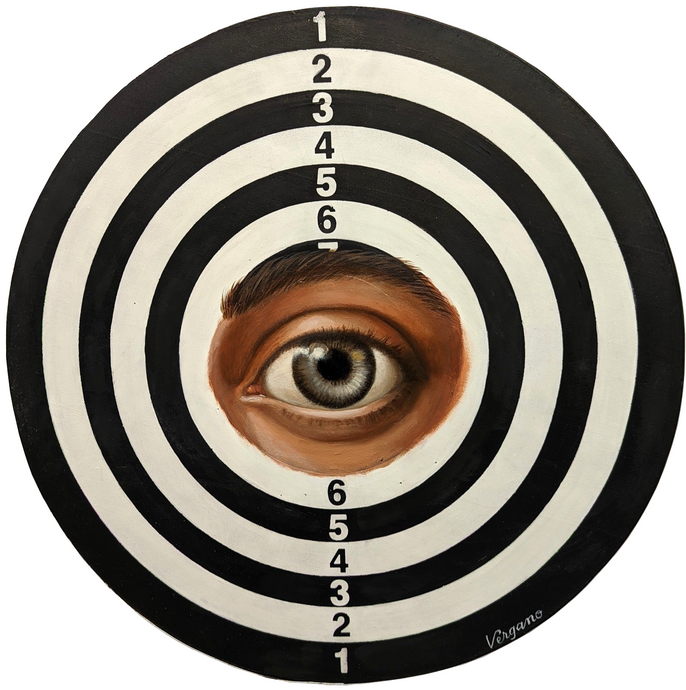 CristinaVergano-TargetGreyEye-LeonardTourneGallery