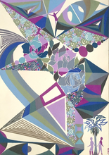 Load image into Gallery viewer, Tourné Gallery-Peter Carr-Purple Rose-Violet Rose - Congruent Angles
